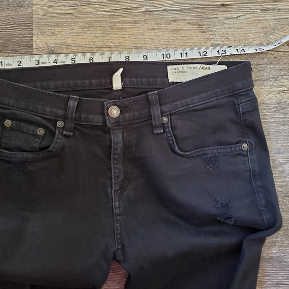 Rag and bone distressed blacl pants - Picture 3 of 10